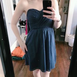 Navy Blue Semi-Formal Dress